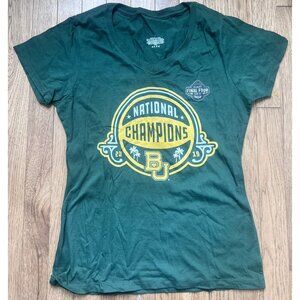 Baylor Bears Green T-Shirt National Champions 2021 Final Four Size XL